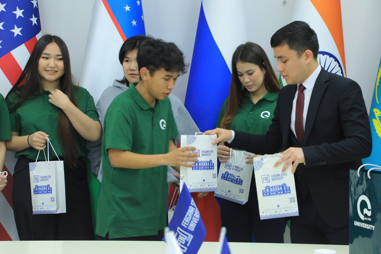 «Q» University студенттері Ферғана мемлекеттік университетінде академиялық ұтқырлықты бастады.